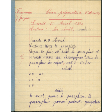 Cahier journalier