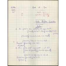 BEPC 1958. Collège de Damville. Mathématiques