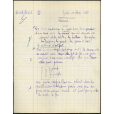 Certificat d'études 1957. Canton de Damville. Devoir de sciences / garçons