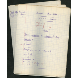BEPC 1957. Collège de Damville. 3 devoirs de mathématiques