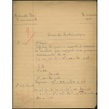 Devoir de mathématiques