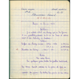Cahier journalier