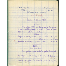 Cahier journalier