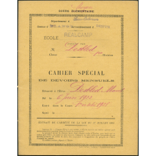 Cahier spécial de devoirs mensuels - École de Réalcamp
