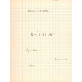 Récitations