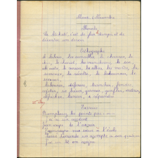 Cahier journalier