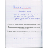 Cahier journalier