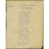 Cahier de chants et récitations