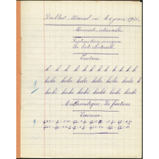 Cahier journalier - Année scolaire 1931-1932