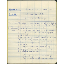 Cahier de Français