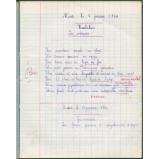 Cahier journalier