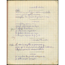 Cahier journalier