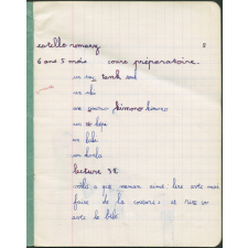 Cahier journalier