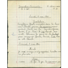 Cahier du jour