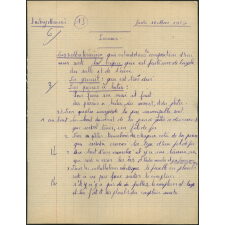 Certificat d'études 1957. Canton de Damville. Devoir de sciences / garçons
