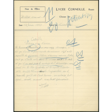 Version latine - Lycée Corneille, Rouen, classe de 3ième A