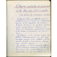 Cahier d'Histoire