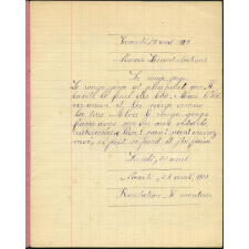 Cahier journalier - Année scolaire 1928-1929
