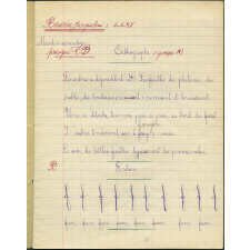 Cahier de classe de Français