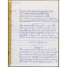 Cahier journalier