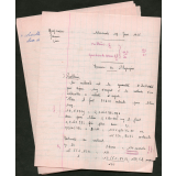 BEPC 1958. Collège de Damville. 3 devoirs de physique