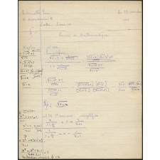 Devoir de mathématiques