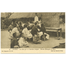 27 - Tonkin - La Classe par un Cathéchiste Indigène - Missions Etrangères de Paris.