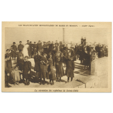 Les Franciscaines Missionnaires de Marie en mission - Alep (Syrie) - La récréation des orphelines de Sainte-Odile.