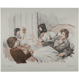 Tableaux de langage. Série IM 3 - n° 45a : L'anniversaire de mariage (cadeaux des enfants). n° 46a : Les sports d'hiver. 