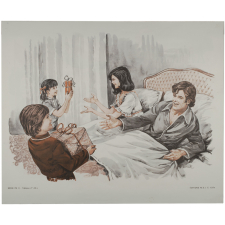 Tableaux de langage. Série IM 3 - n° 45a : L'anniversaire de mariage (cadeaux des enfants). n° 46a : Les sports d'hiver. 