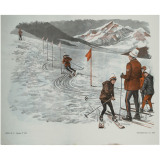 Tableaux de langage. Série IM 3 - n° 45b : les parents ouvrent leurs cadeaux. n° 46b : Les sports d'hiver. 