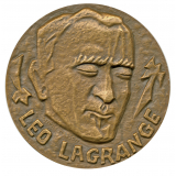 Médaille à l'effigie de Léo Lagrange. 