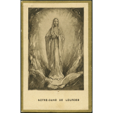 Image religieuse. Notre-Dame de Lourdes.