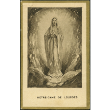 Image religieuse. Notre-Dame de Lourdes.