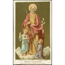 Image religieuse. Saint Joseph, notre protecteur, priez pour nous.