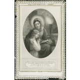 Image religieuse. Marie notre modèle dans l'oraison.
