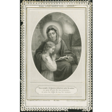 Image religieuse. Marie notre modèle dans l'oraison.