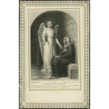 Image religieuse. L'ange de la charité.