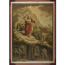 Tableau mural. Ier commandement de Dieu : un seul Dieu tu adoreras. (Suite).