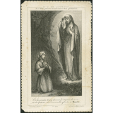 Image religieuse. N-D de Lourdes. Je viens pour la conversion des pécheurs.