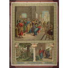 Tableau mural. 8ème commandement de Dieu : Faux témoignage ne diras ni mentiras aucunement.