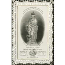 Image religieuse. Statue de la B. V. Marie de Notre Dame des Victoires.