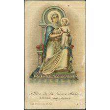 Image religieuse. Mère de la divine Grâce, donnez nous Jésus.