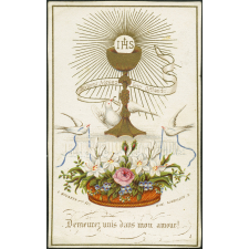 Image religieuse. Demeurez unis dans mon amour !