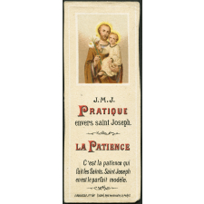 Image religieuse. Pratique envers Saint Joseph.