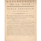 Ecole Centrale du Panthéon. Département de la Seine.