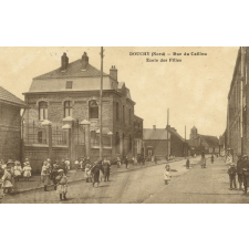 Douchy (Nord) - Rue du Caillou - Ecole des Filles.