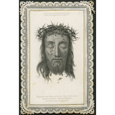 Image religieuse. Regardez-vous dans ce miroir, Ame chrétienne et pesez ensuite l'Amour Immense... et l'horrible ingratitude !