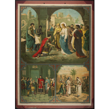 Tableau mural. Quatrième commandement de Dieu (Suite). Tes père et mère honoreras, etc.