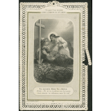 Image religieuse. Le secours dans les chutes.